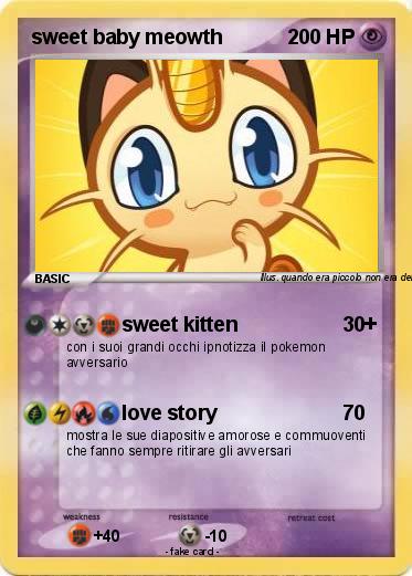 Pokemon sweet baby meowth