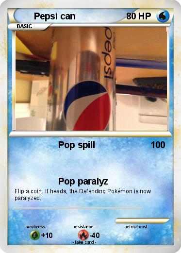 Pokemon Pepsi can