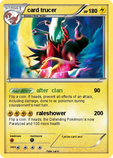 Pokemon card trucer