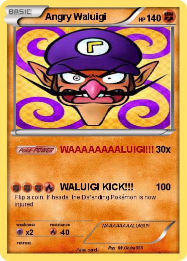 Pokemon Angry Waluigi