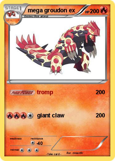 Pokemon mega groudon ex
