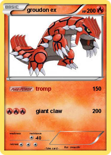 Pokemon groudon ex