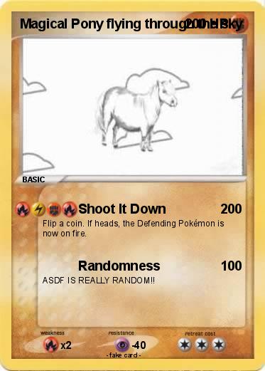 Pokemon Magical Pony flying through the sky