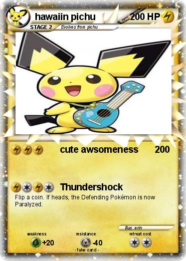 Pokemon hawaiin pichu