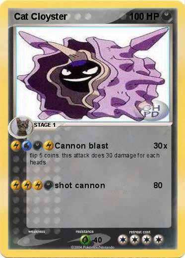 Pokemon Cat Cloyster