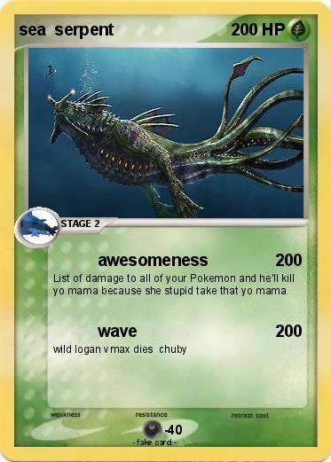 Pokemon sea  serpent
