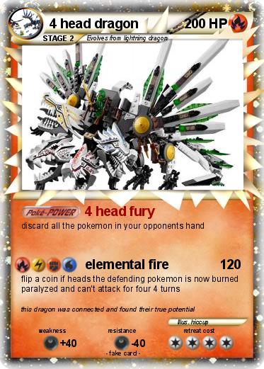Pokemon 4 head dragon