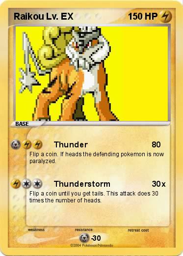 Pokemon Raikou Lv. EX