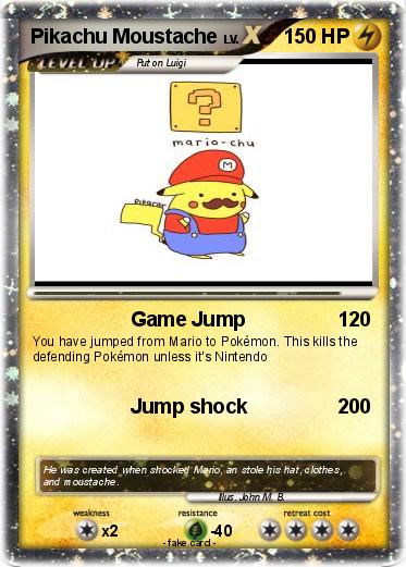 Pokemon Pikachu Moustache