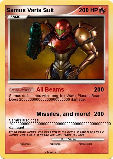 Pokemon Samus Varia Suit