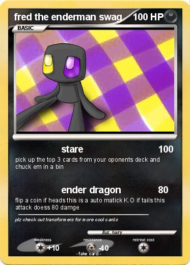 Pokemon fred the enderman swag