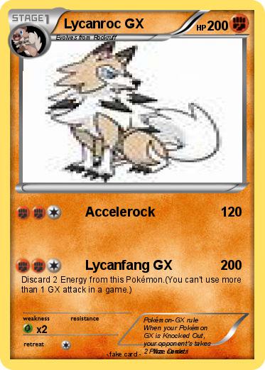 Pokemon Lycanroc GX