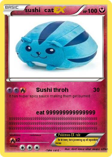 Pokemon sushi  cat