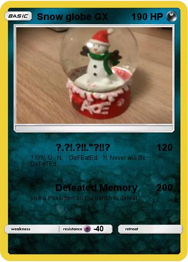Pokemon Snow globe GX
