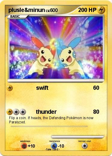 Pokemon plusle&minun