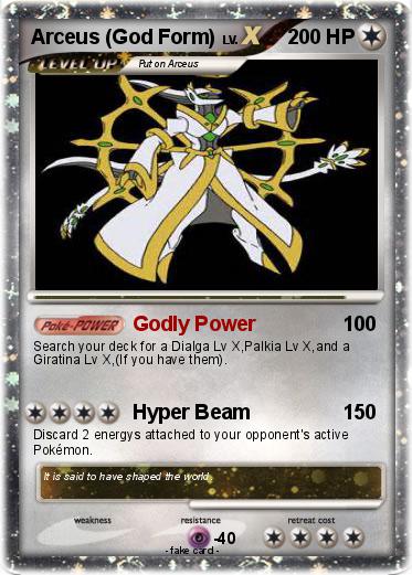 Pokemon Arceus (God Form)