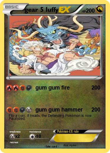 Pokemon gear 5 luffy