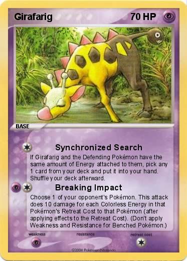 Pokemon Girafarig