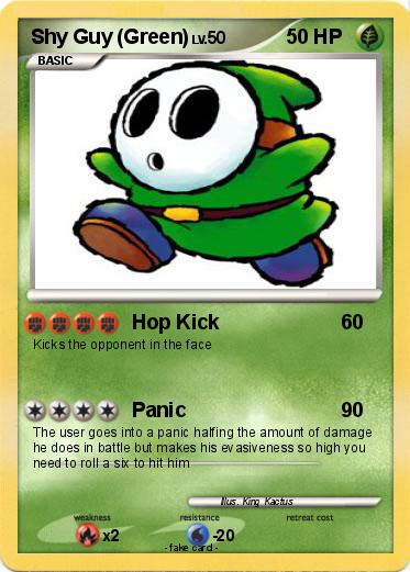 Pokemon Shy Guy (Green)