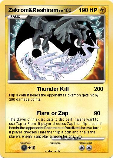 Pokemon Zekrom&Reshiram