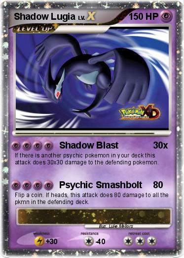 Pokemon Shadow Lugia