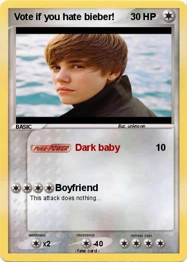 Pokemon Vote if you hate bieber!