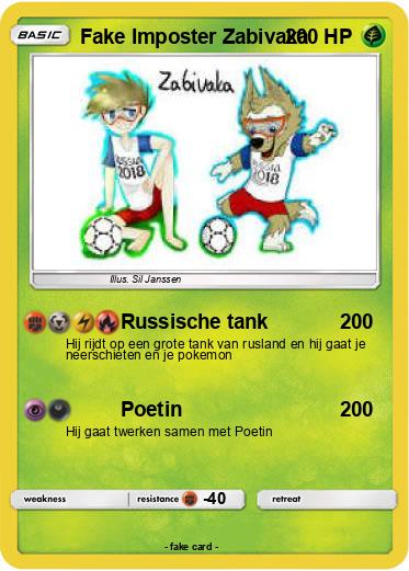 Pokemon Fake Imposter Zabivaka