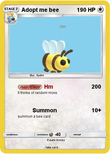 Cute Bee Names Adopt Me