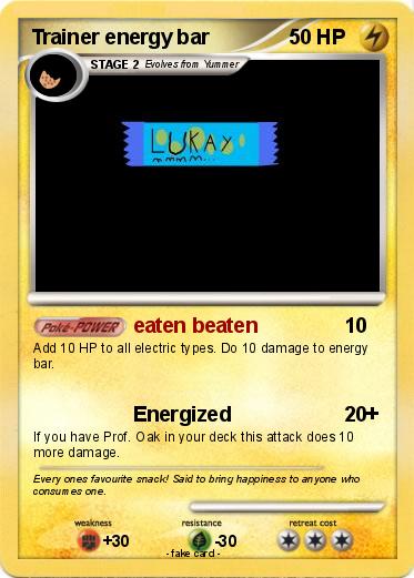 Pokemon Trainer energy bar