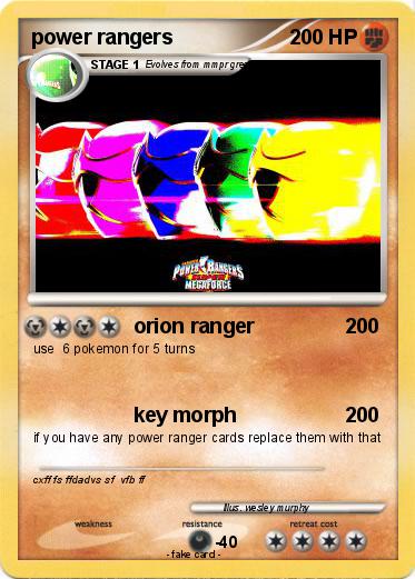 Pokemon power rangers