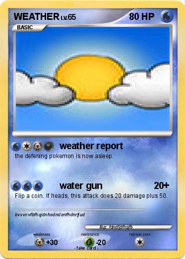 Pokemon WEATHER