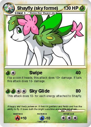 Pokemon Shayfly (sky forme)