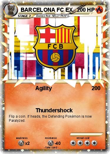Pokemon BARCELONA FC EX