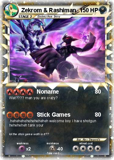 Pokemon Zekrom & Rashiman