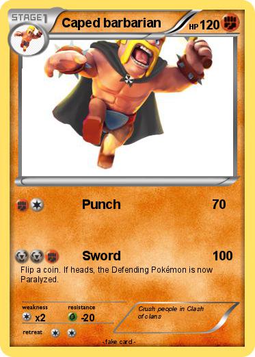 Pokemon Caped barbarian