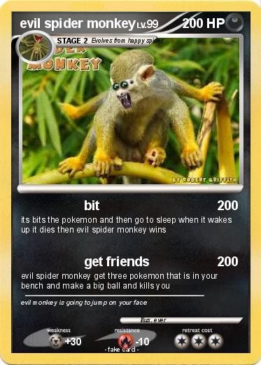 Pokemon evil spider monkey