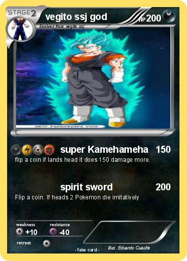 Pokemon vegito ssj god