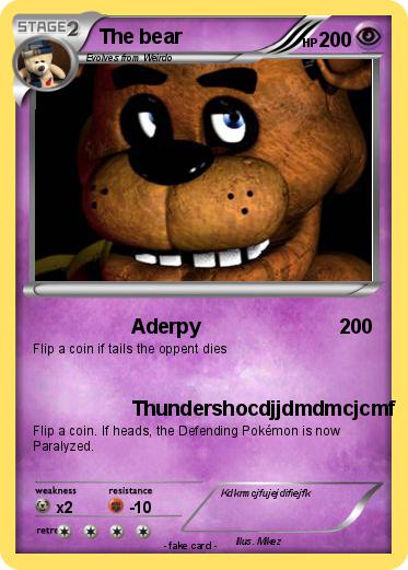 Pokemon The bear