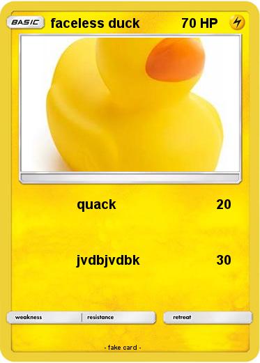 Pokemon faceless duck