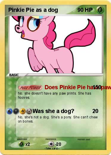 Pokemon Pinkie Pie as a dog