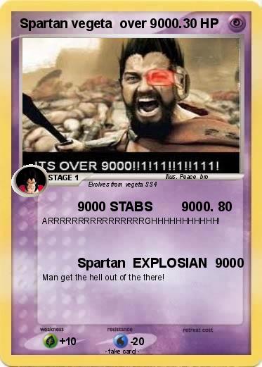 Pokemon Spartan vegeta  over 9000.