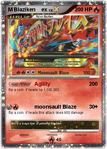 Pokemon M Blaziken    ex