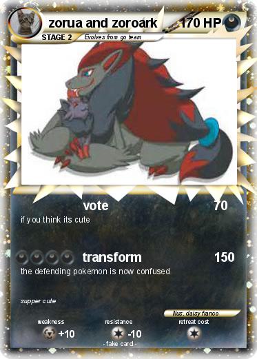 Pokemon zorua and zoroark
