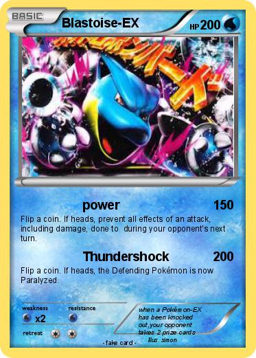Pokemon Blastoise-EX