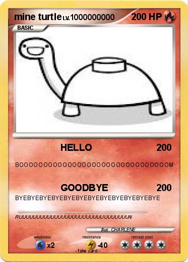 Pokemon mine turtle