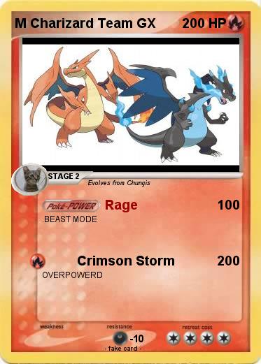 Pokemon M Charizard Team GX