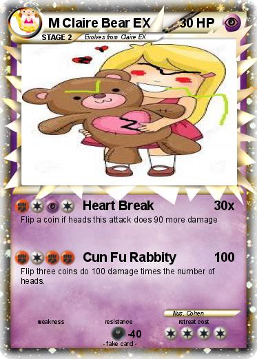 Pokemon M Claire Bear EX