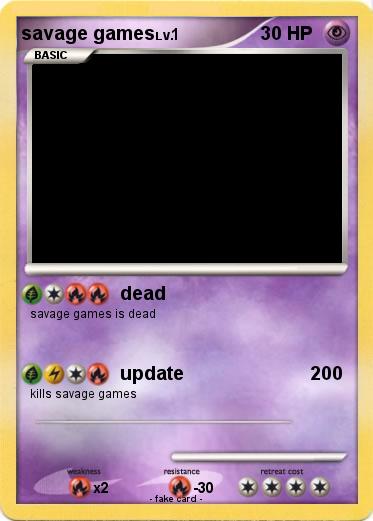 Pokemon savage games
