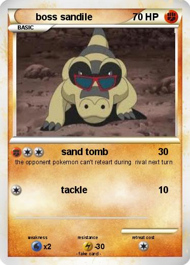 Pokemon boss sandile