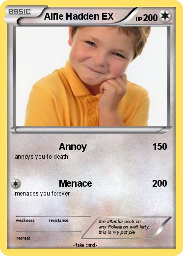 Pokemon Alfie Hadden EX